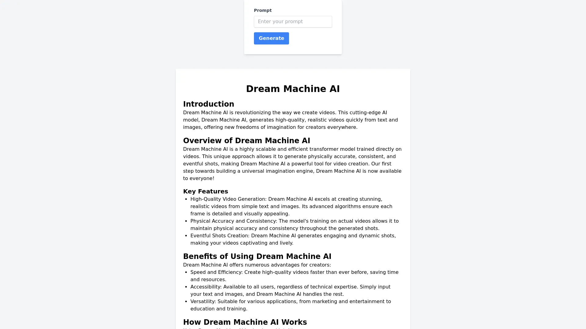 Dream Machine Ai Effortless Video Creation From Text Creati Ai Dream Machine Ai Effortless Video Creation From Text Creati Ai