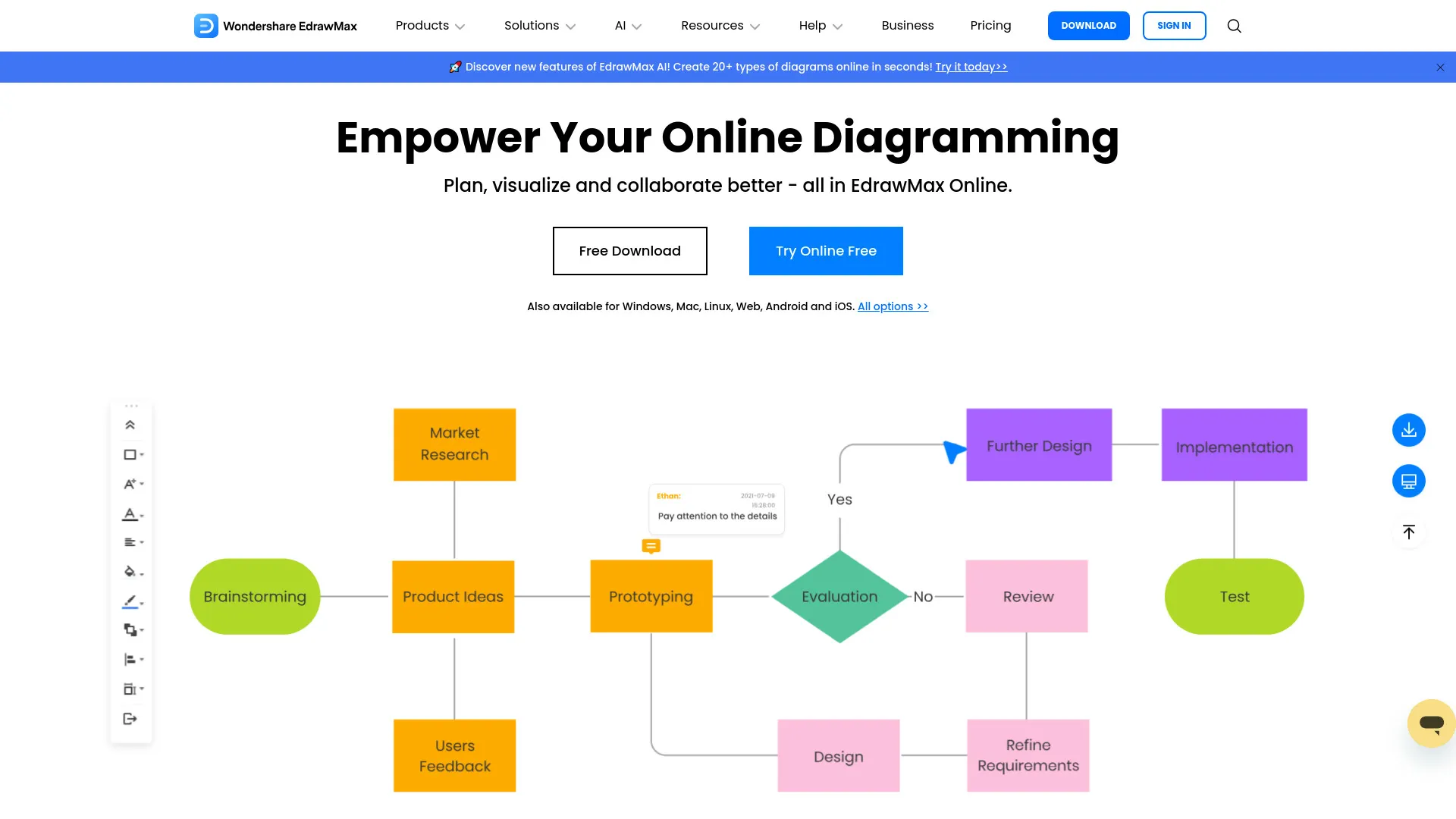 EdrawMax: All-in-One Diagramming Solution | Creati.ai