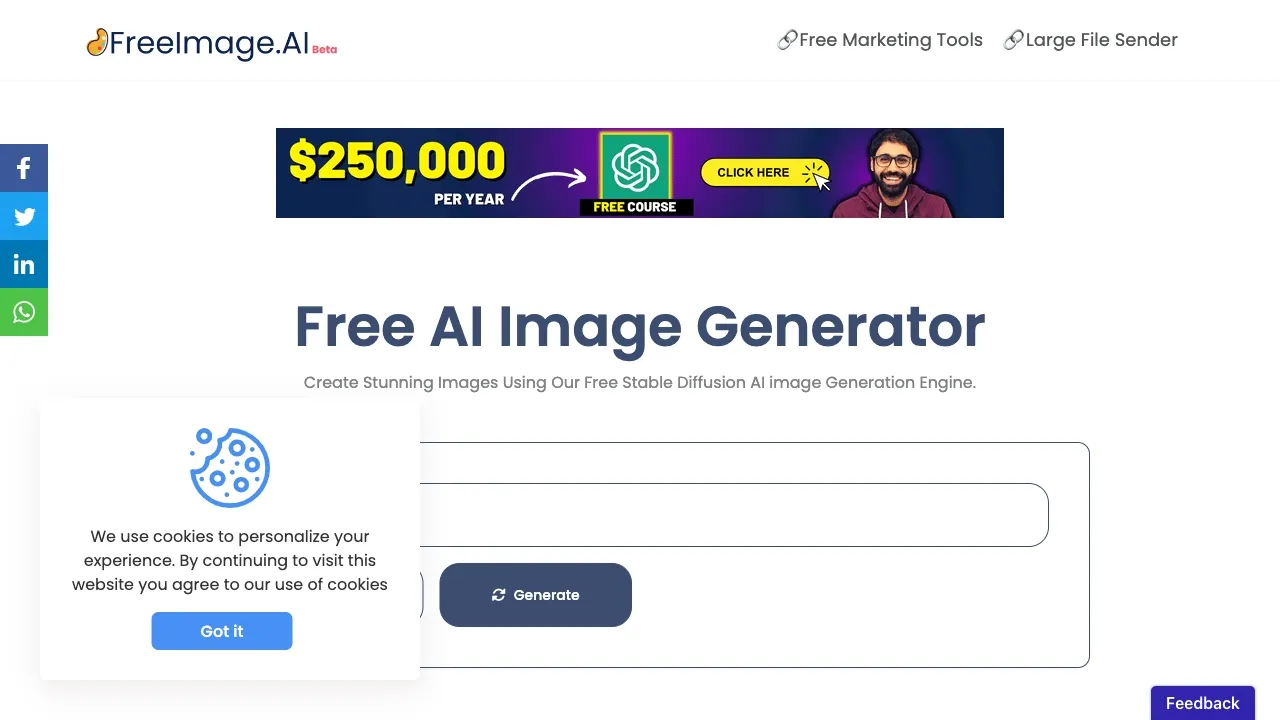 FreeImage.AI - Free AI Image Generator | Creati.ai