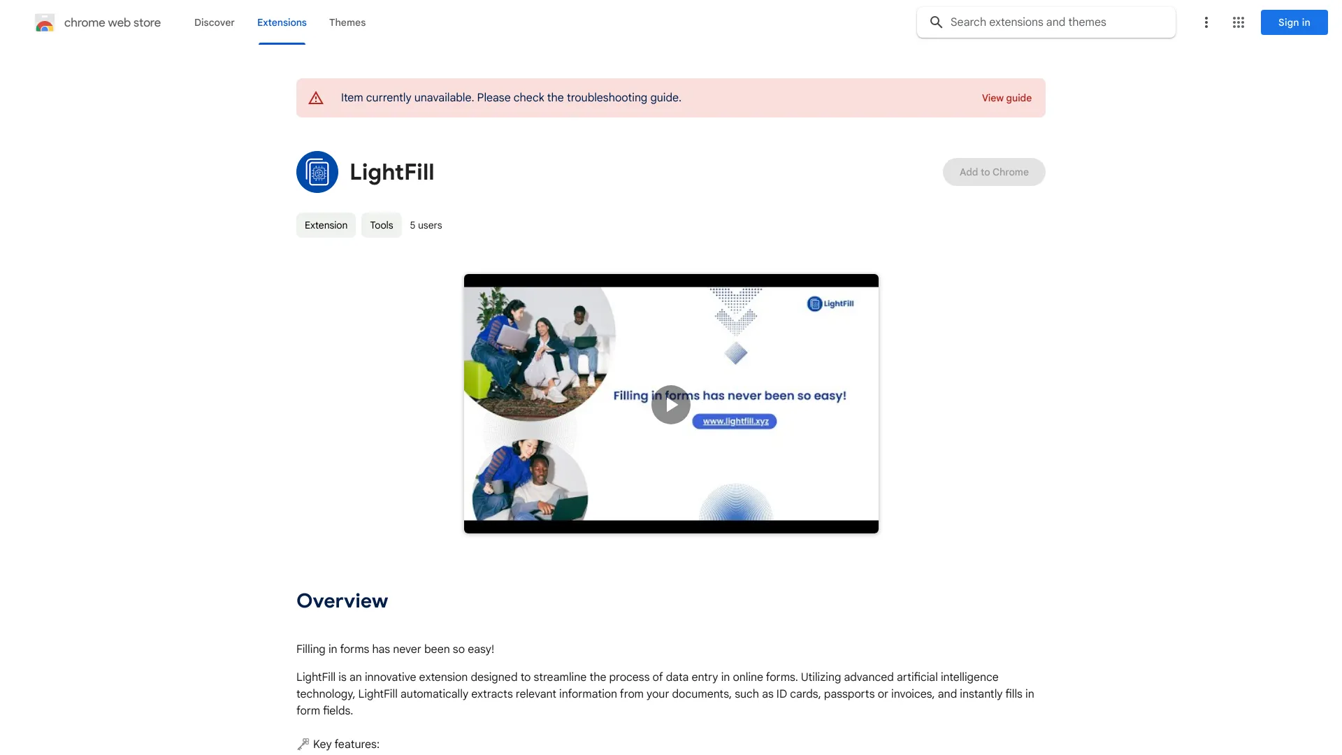 LightFill Extensión innovadora de formularios de Chrome