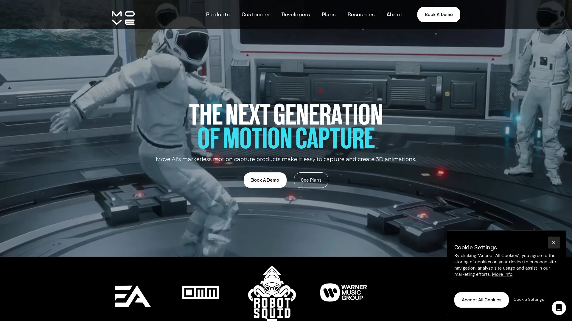 Move AI - 2D 비디오를 3D 모션 캡처로 변환 | Creati.ai