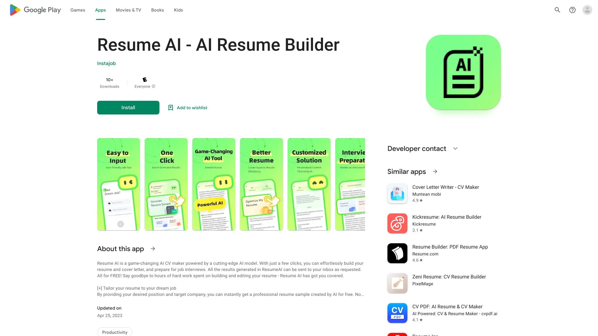 AI Resume Builder Create Stunning - Resumeai For Android.webp