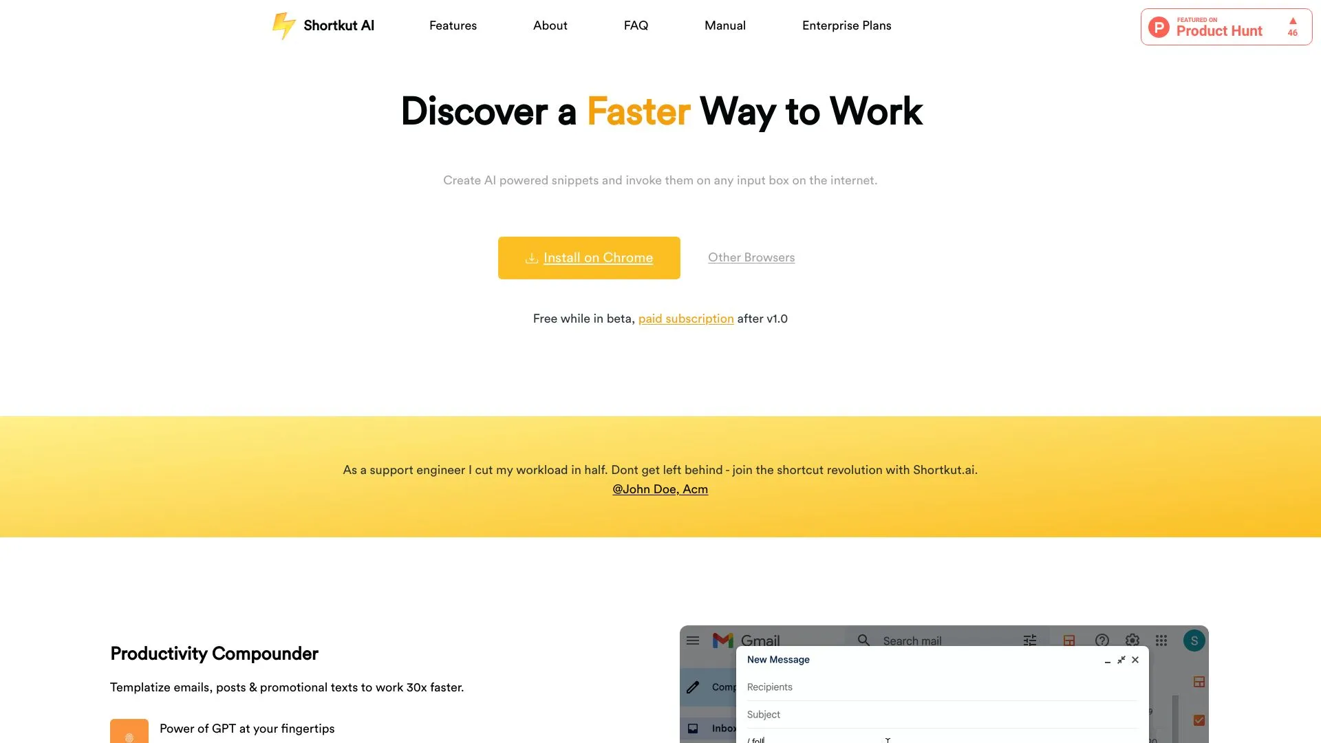 Streamline Your Tasks with Shortkut AI - Chrome Extension | Creati.ai