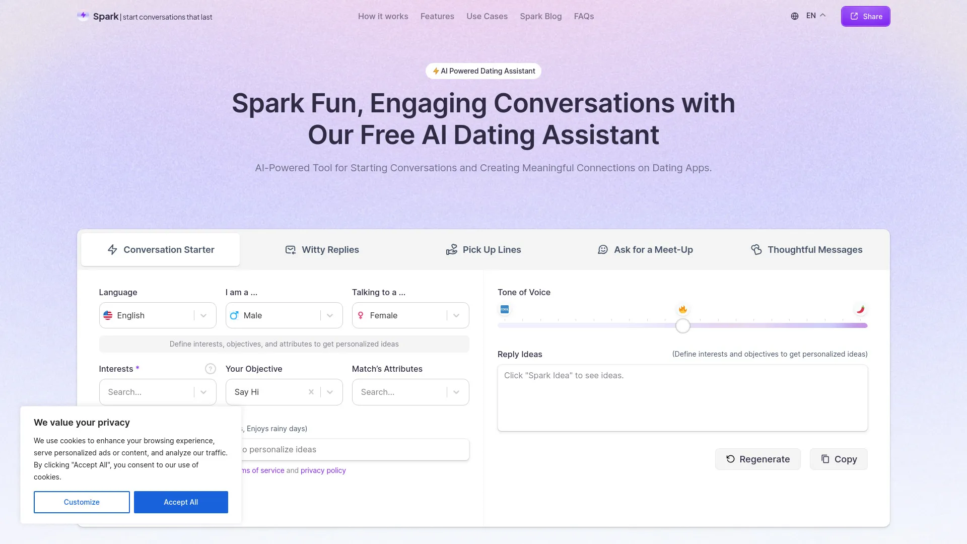 AI Dating Assistant interface showing modern smartphone app with artificial intelligence features for matchmaking and relationship coaching